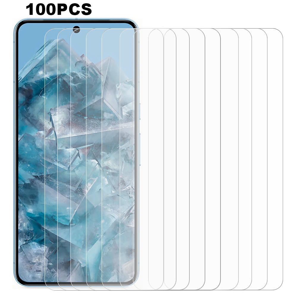 100PCS For Google Pixel 8a Screen Protector Ultra Clear Film Tempered Glass Guard 100PCS For Google Pixel 8a Screen Protector Ultra Clear Film Tempered Glass Guard